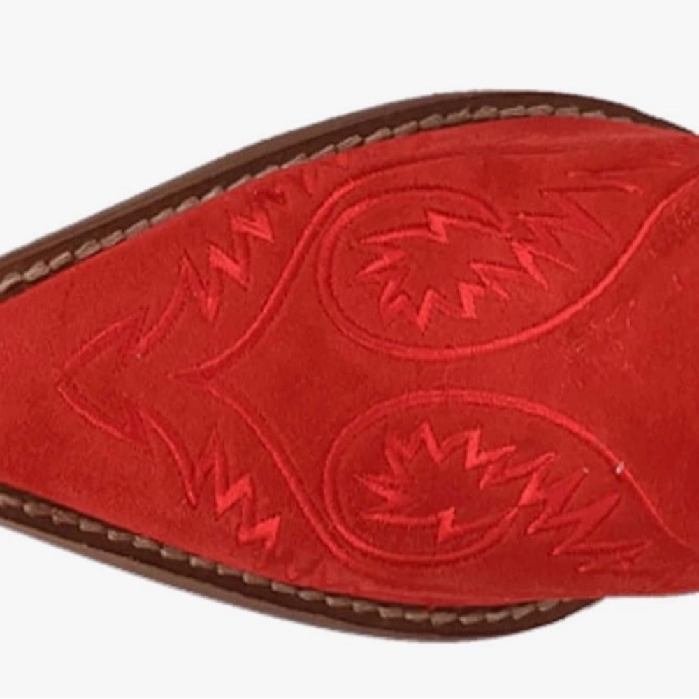 Red Western Cowboy Boots by Dingo, Suede, Evita. NIB. Women's Size 8 - Picture 5 of 13